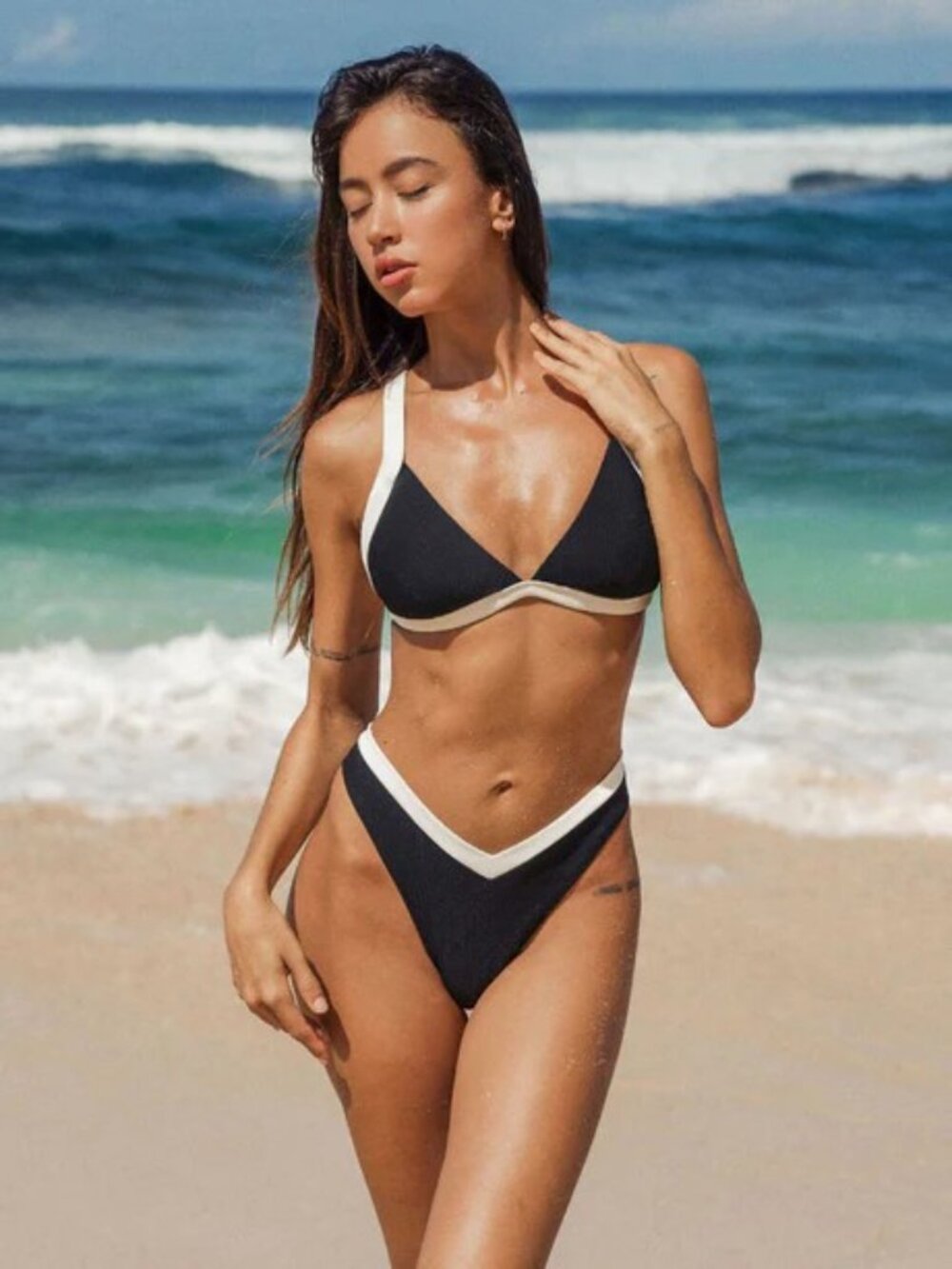 Berlook Black & White Bikini NWT